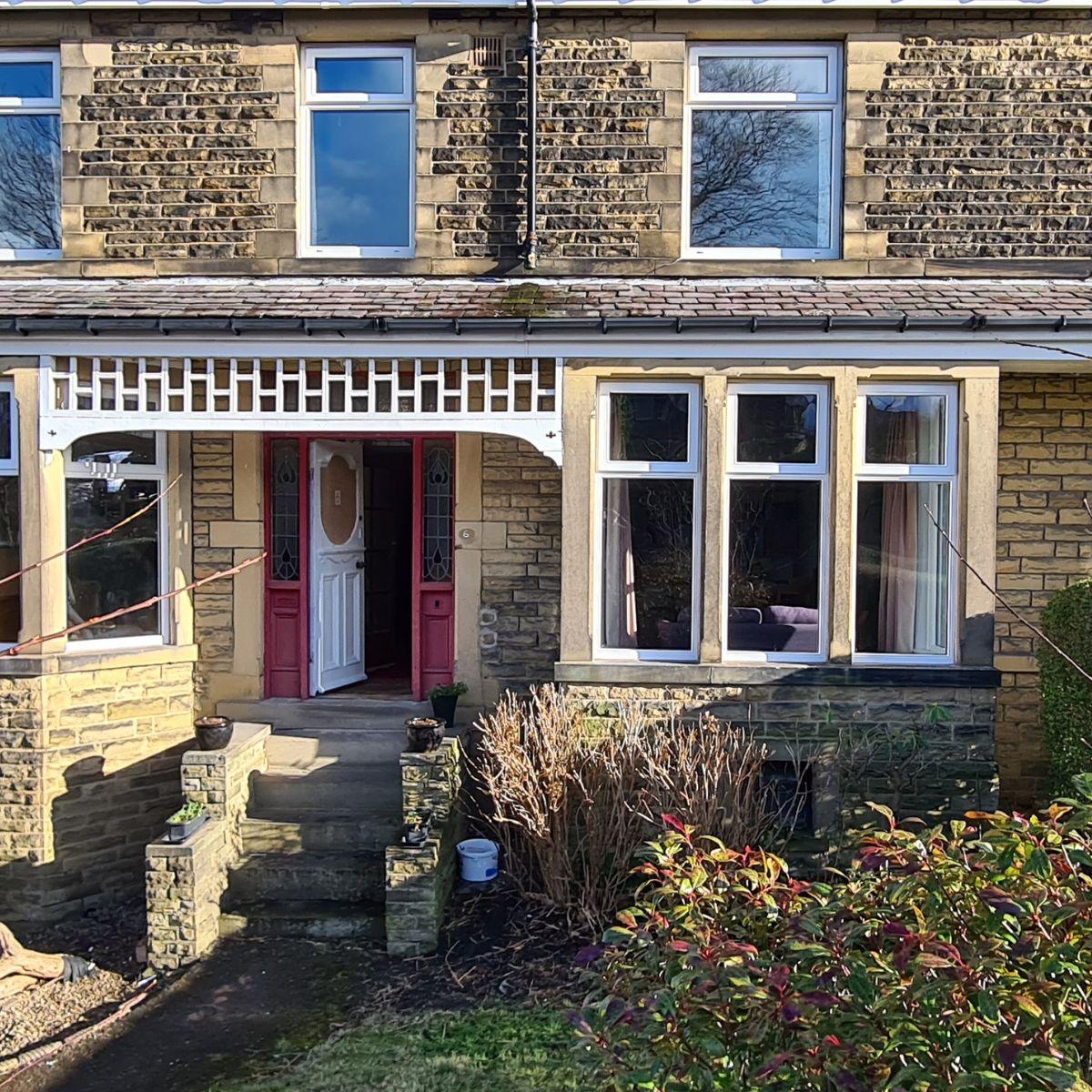Yorkshire stone house with Farrar timber windows